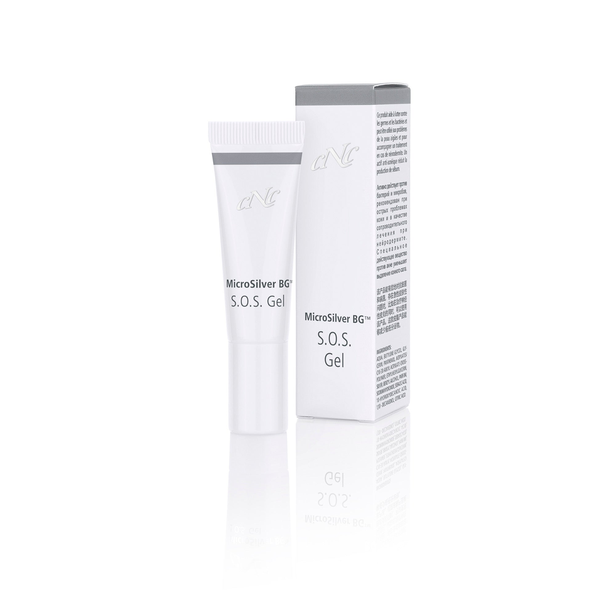 CNC cosmetic MicroSilver BG S.O.S. Gel, 10 ml - JANIMARE