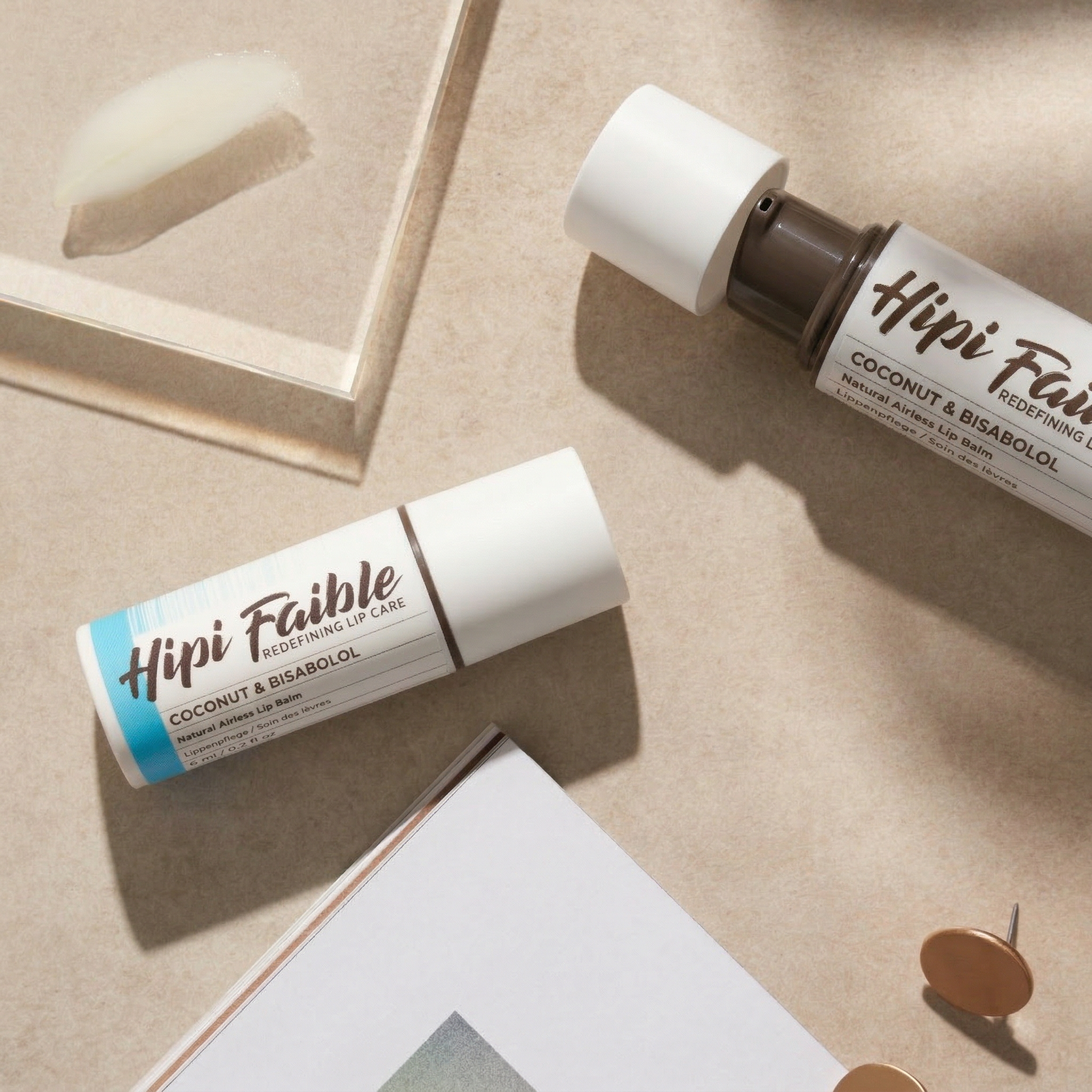 Hipi Faible Lip Balm – Coconut & Bisabolol, 6 ml - JANIMARE
